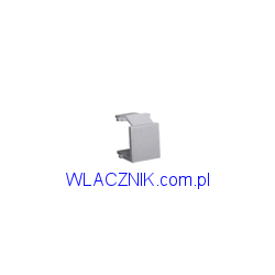 BWB/21 zaślepka do gniazda komputerowego i telefonicznego z serii Basic Moduł - Inox Metalik