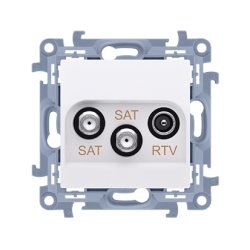 SIMON 10 CASK2.01/11 gniazdko antenowe RTV-SAT-SAT