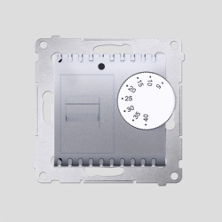SIMON54     DRT10W.02/43 regulator temperatury z czujnikiem wewnętrznym - Srebrny Mat