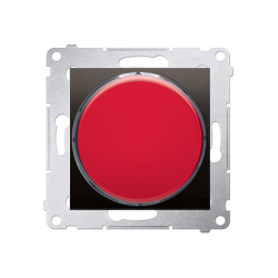 SIMON54  DSS2.01/46 sygnalizator świetlny LED - światło czerwone - Brązowy Mat