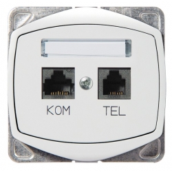 TON GPKT-C/F/00 gniazdo komputerowo - telefoniczne RJ45 kat.5e + RJ11